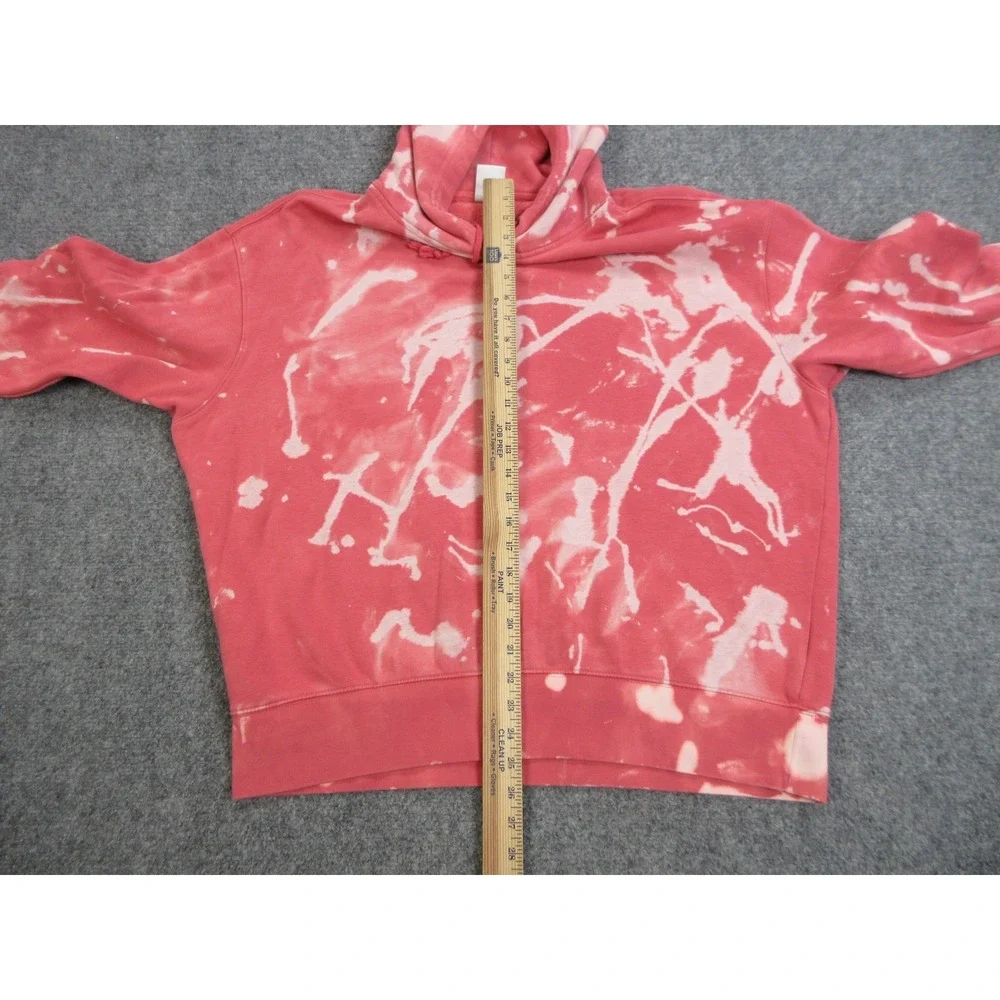 Nike Hoodie Womens Large‎ Pink White Tie Dye Center Swoosh Logo DJ7668-622